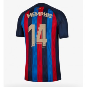 Barcelona Memphis Depay #14 Hemmatröja 2022-23 Kortärmad
